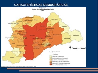 CARACTERÍSTICAS DEMOGRÁFICAS 