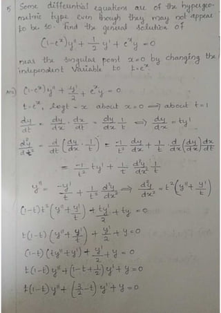 section 30-Gauss hypergeometric equation