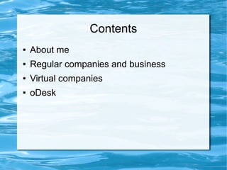 oDesk - running virtual companies
