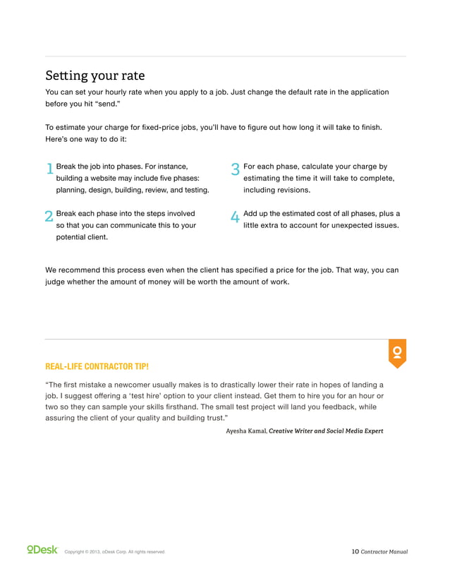 oDesk Freelancer Manual