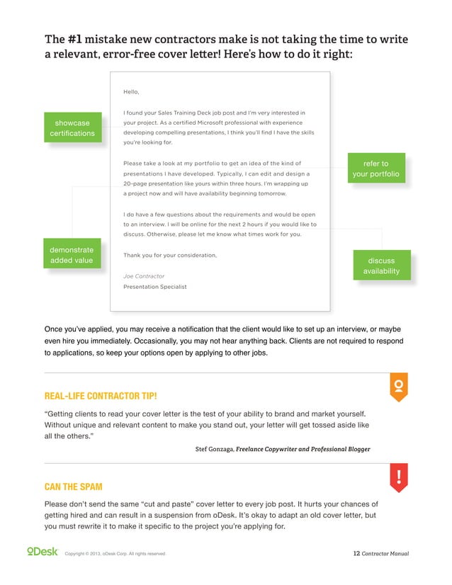 oDesk Freelancer Manual