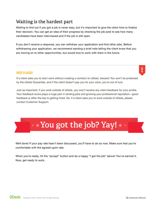 oDesk Freelancer Manual