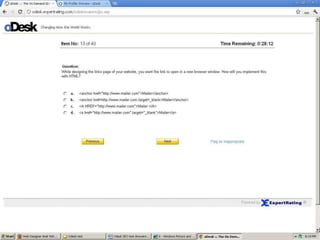 Odesk html Test Questions