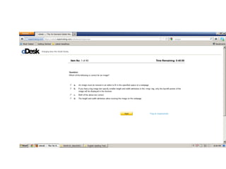Odesk html  Test questions