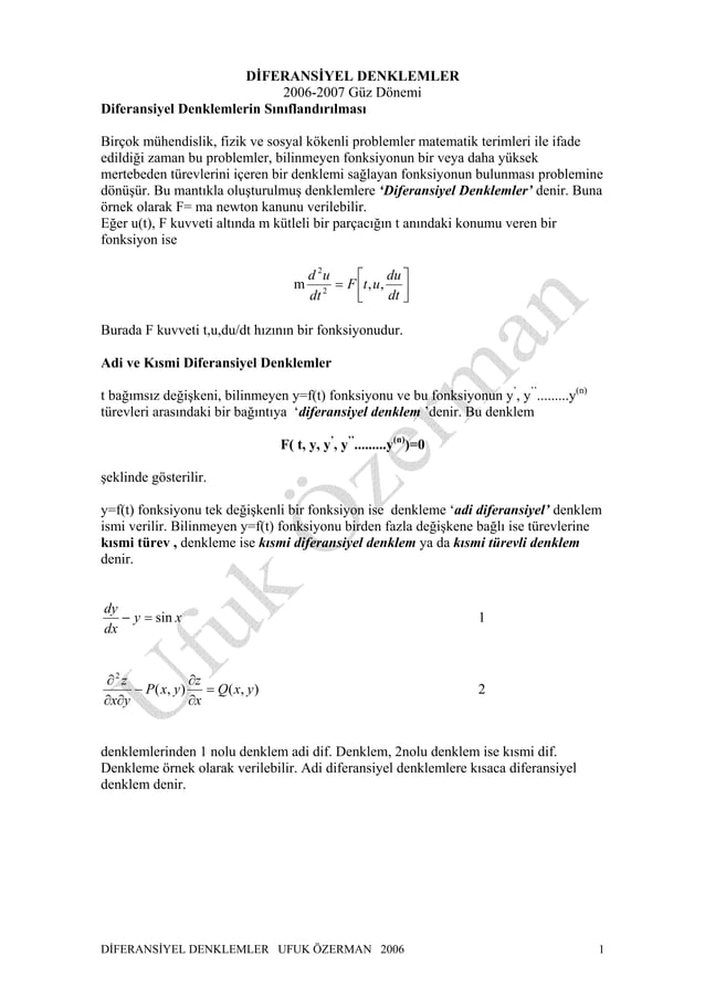 Ode Solved Problems | PDF