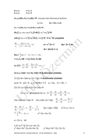 Ode Solved Problems | PDF