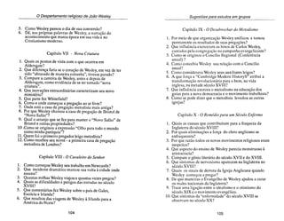 O despertamento religioso de joão wesley