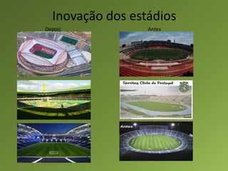 Os Holandeses inventaram o Golfe;Inovação dos estádiosDepoisAntes