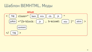 Шаблон BEMHTML. Моды 
13 
 