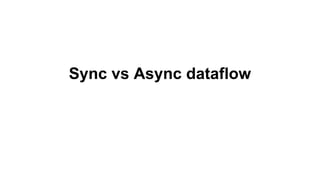 Sync vs Async dataflow
 