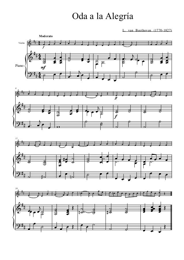 ode to joy violin pdf