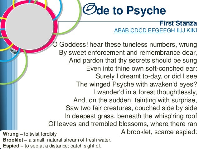 Реферат: Ode To Psyche Essay Research Paper Ode