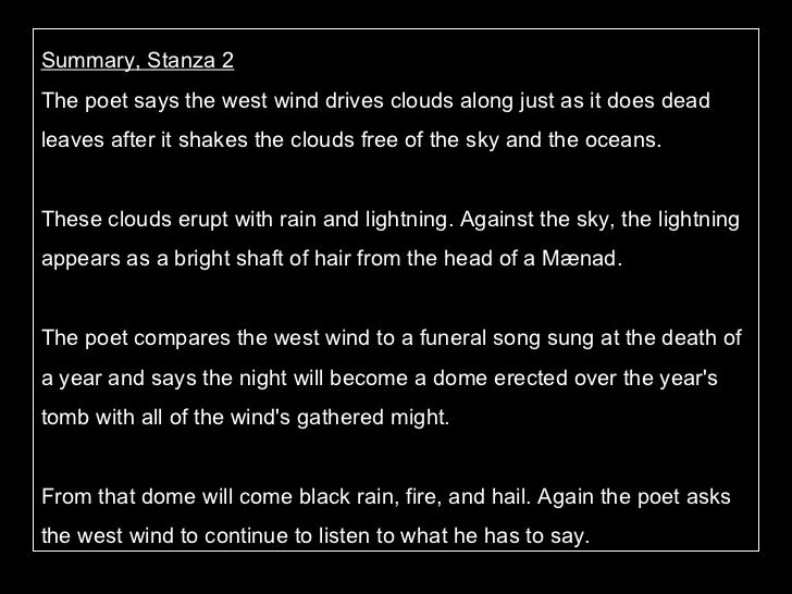 Ode To The West Wind