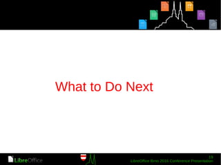 What to Do Next
 