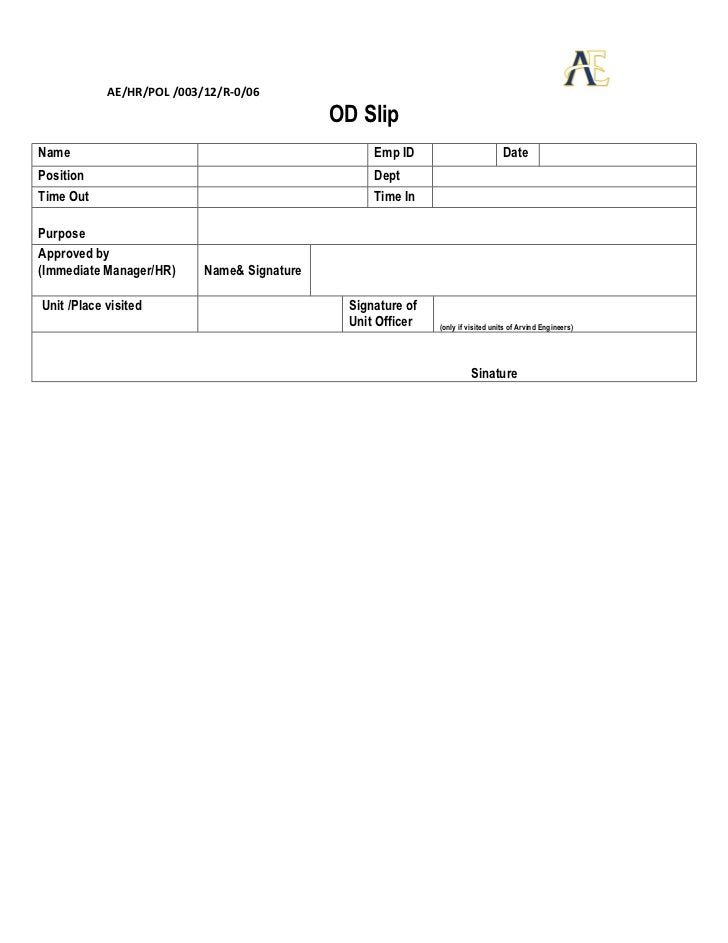 Od form