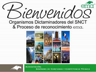 Organismos Dictaminadores del SNCT
& Proceso de reconocimiento ema.
 