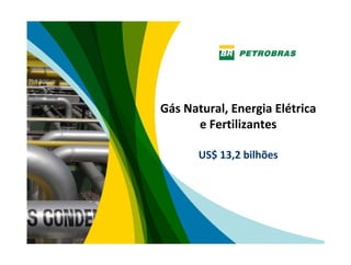 Gás Natural, Energia Elétrica 
      e Fertilizantes

       US$ 13,2 bilhões




                             16
 