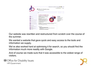 A Bold Vision for 2014 Our website was rewritten and restructured from scratch over the course of the summer.  We wanted a website that gave quick and easy access to the tools and information we supply.  We’ve also worked hard at optimising it for search, so you should find the information much more readily with Google.  And of course we made sure that it was accessible to the widest range of visitors. 