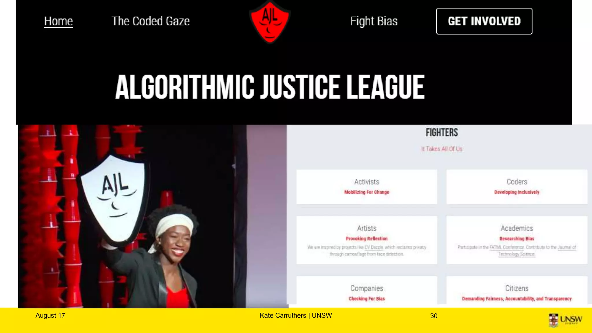 August 17 Kate Carruthers | UNSW 30
 