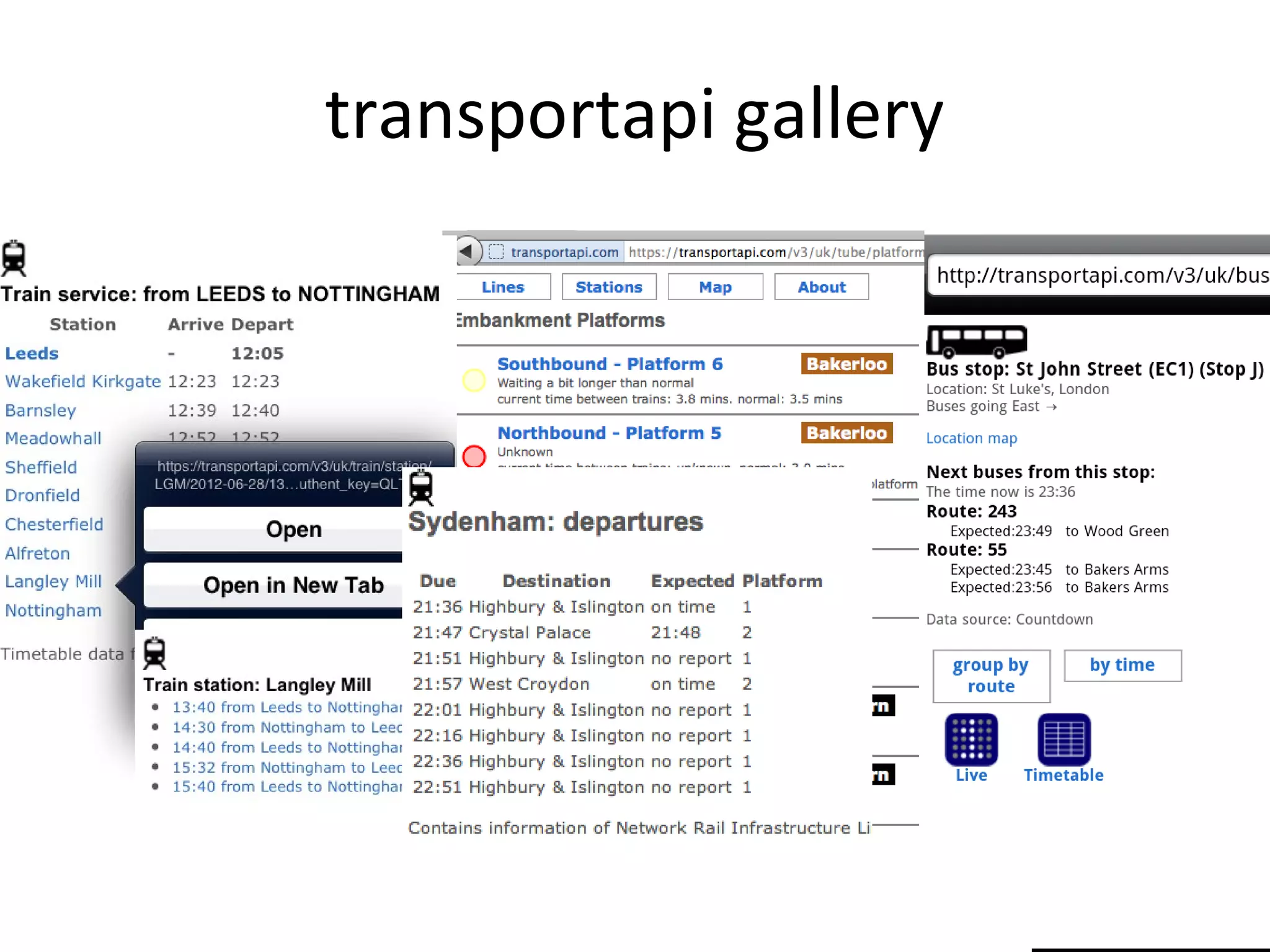 transportapi gallery
 