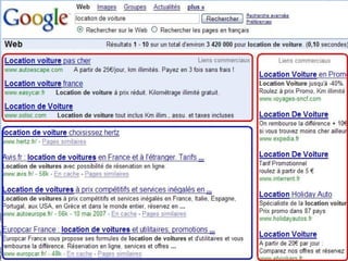 Page de résultat de Google 