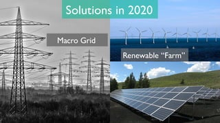 Renewable “Farm”
Solutions in 2020
Macro Grid
6
 