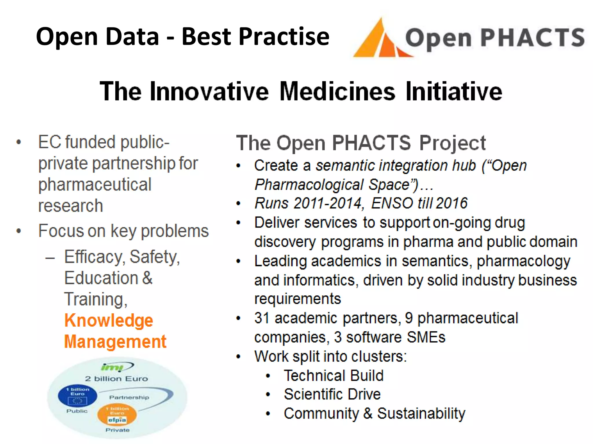 Open Data - Best Practise
 