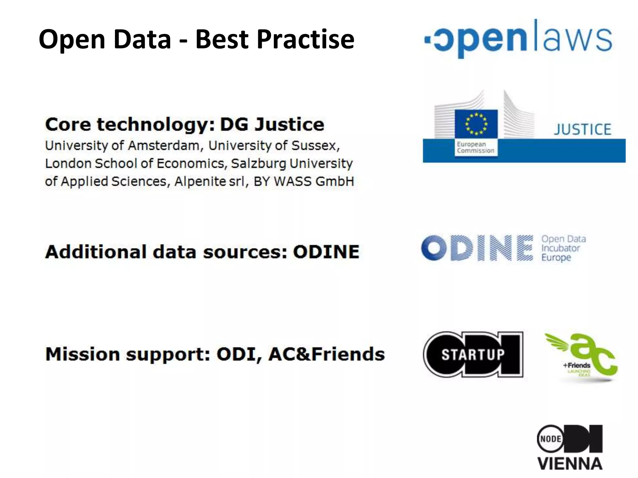 Open Data - Best Practise
 