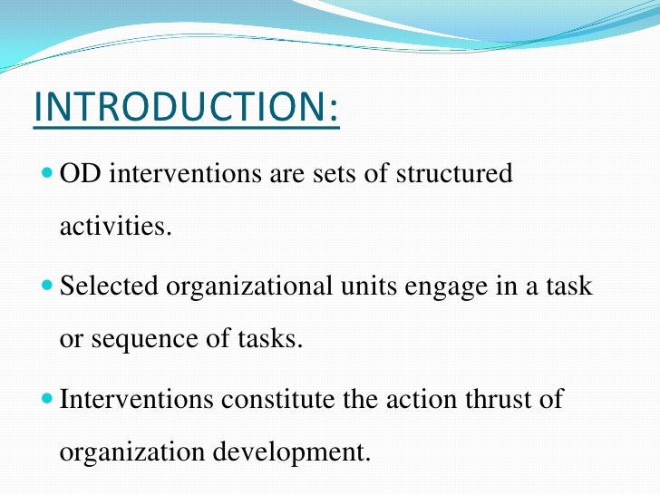 Od interventions