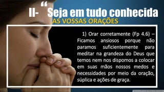 O discipulado de cristo e a ansiedade | PPSX