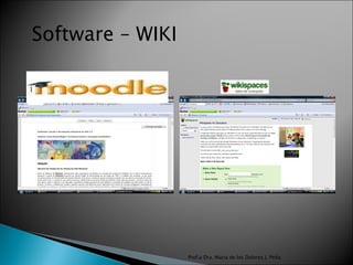Prof.a Dra. Maria de los Dolores J. Peña Software – WIKI 