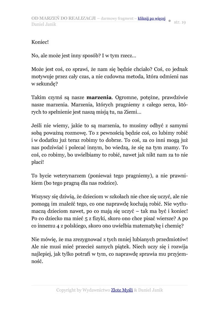 Marzenia Nawet Utopijne Mobilizują Do Realizacji Pragnień Rozprawka Od Marzen Do Realizacji