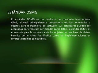 Odmg (object data management group) | PPTX
