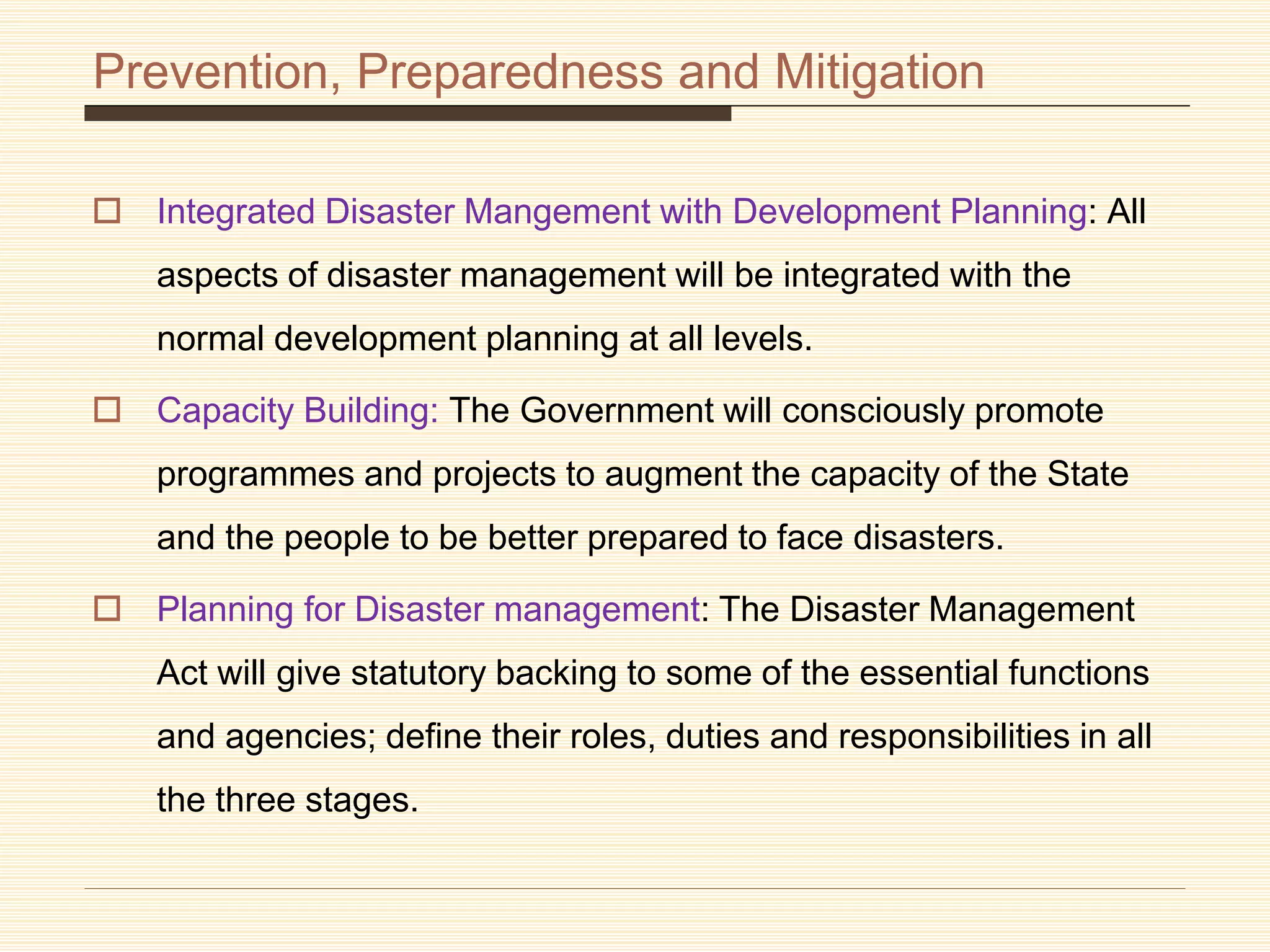 Odisha Disaster Management Policy | PPTX