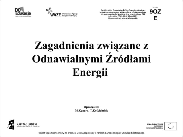 Odnawialne źródła energii | PPT