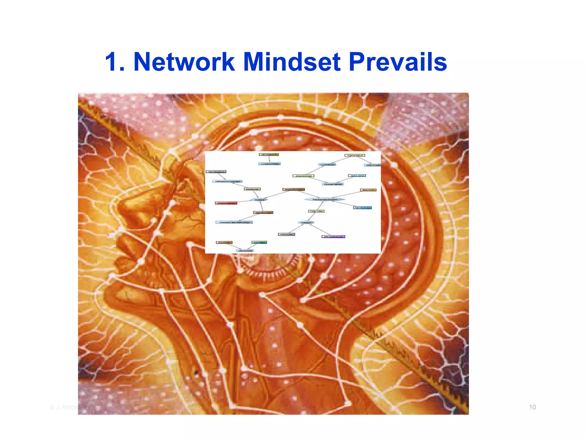 1. Network Mindset Prevails




© J.Ambrozek & V.G. Axelrod 2010              10
 