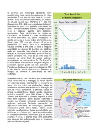 O DomíNio Das Caatingas