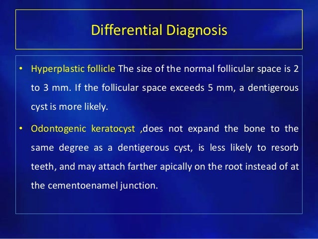 Odontogenic cysts