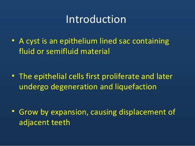 Odontogenic cysts and tumors (ppt)