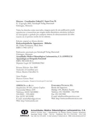 aparatología en ortopedia funcional.