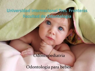 Odontopediatria
Odontología para bebes.
 