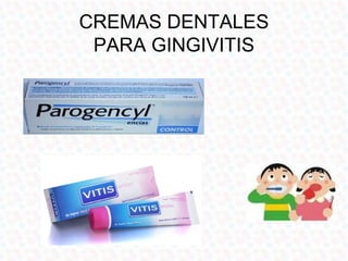 CREMAS DENTALES
 PARA GINGIVITIS
 