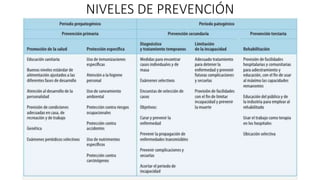 NIVELES DE PREVENCIÓN
 
