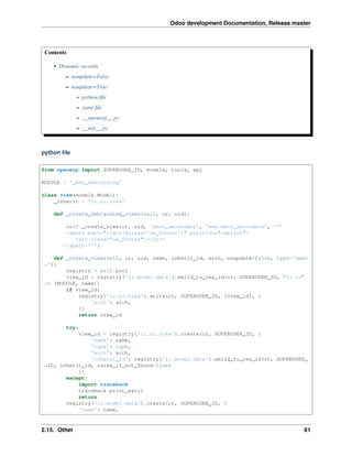 Odoo development | PDF