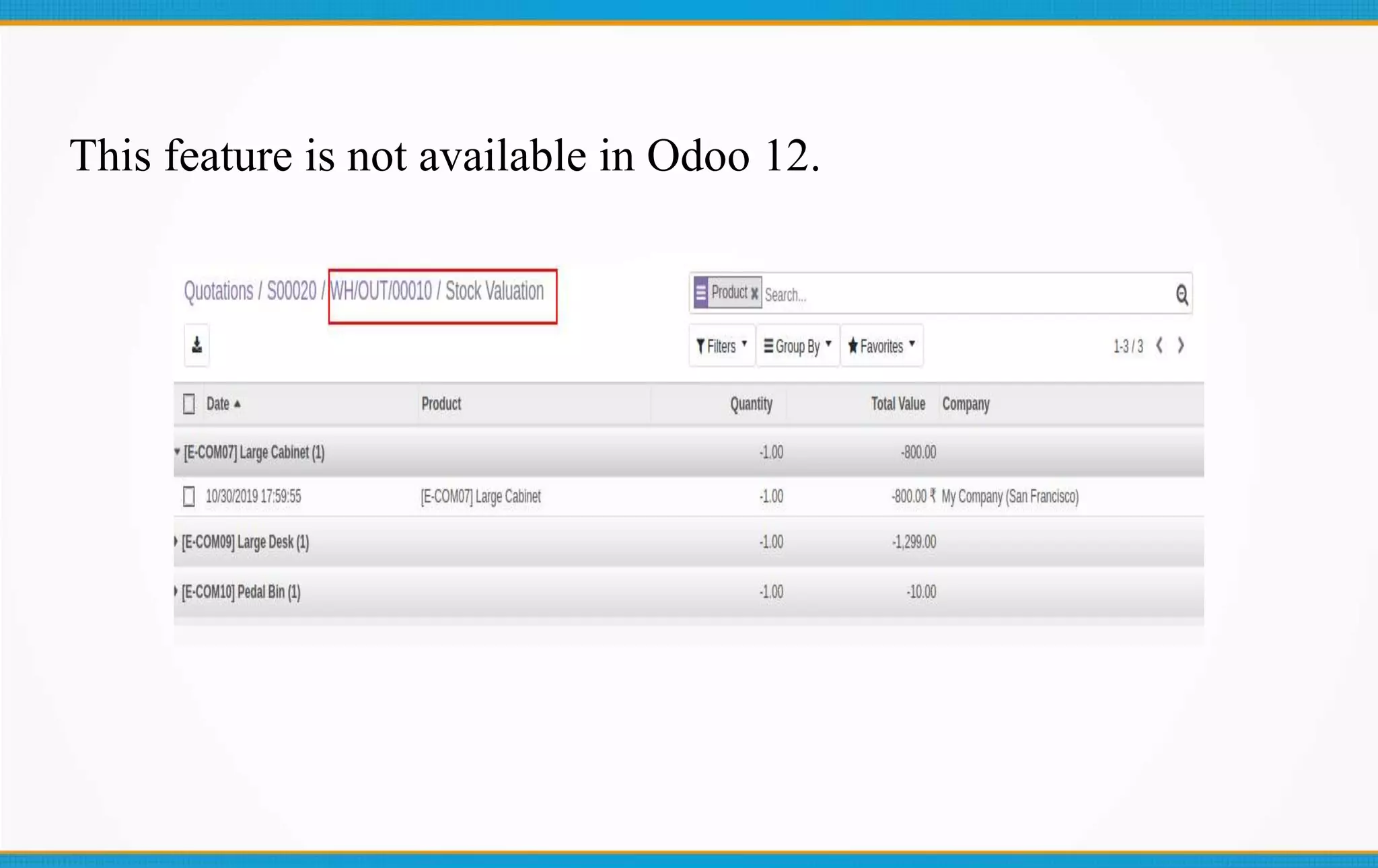 This feature is not available in Odoo 12.
 