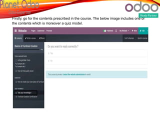Odoo 13 e learning module | PPTX