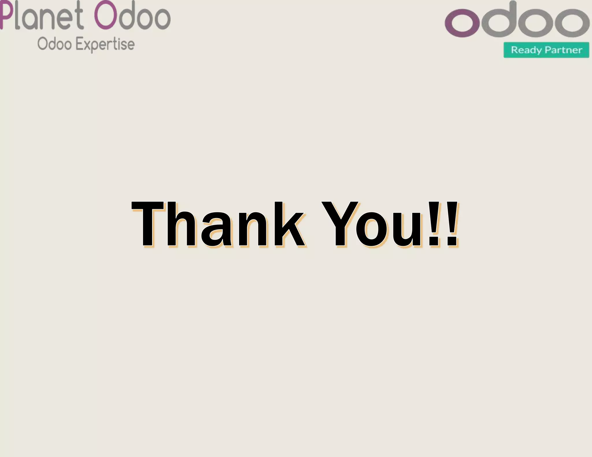 Odoo 13 event management