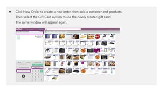 ❖ Then a little window appears, into which we wish to paste the Barcode from the previously
made gift card. Then Conﬁrm it.
 