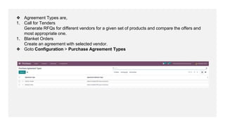 Odoo 15 purchase management