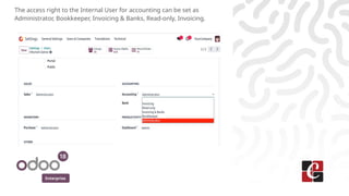 Odoo 18 Accounting Access Rights - Odoo 18 Slides | PPTX